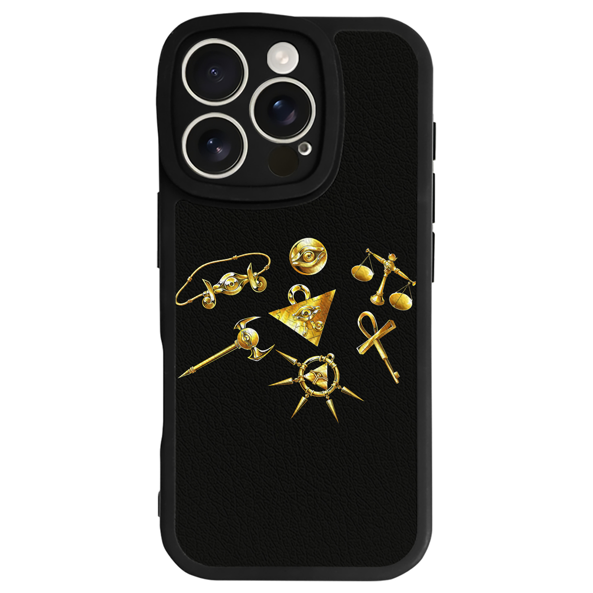 （画像用） 遊☆戯☆王 Yu-Gi-Oh! 【iPhone 16シリーズ対応】シリコンスマホケース（レザー調） 材質：シリコン